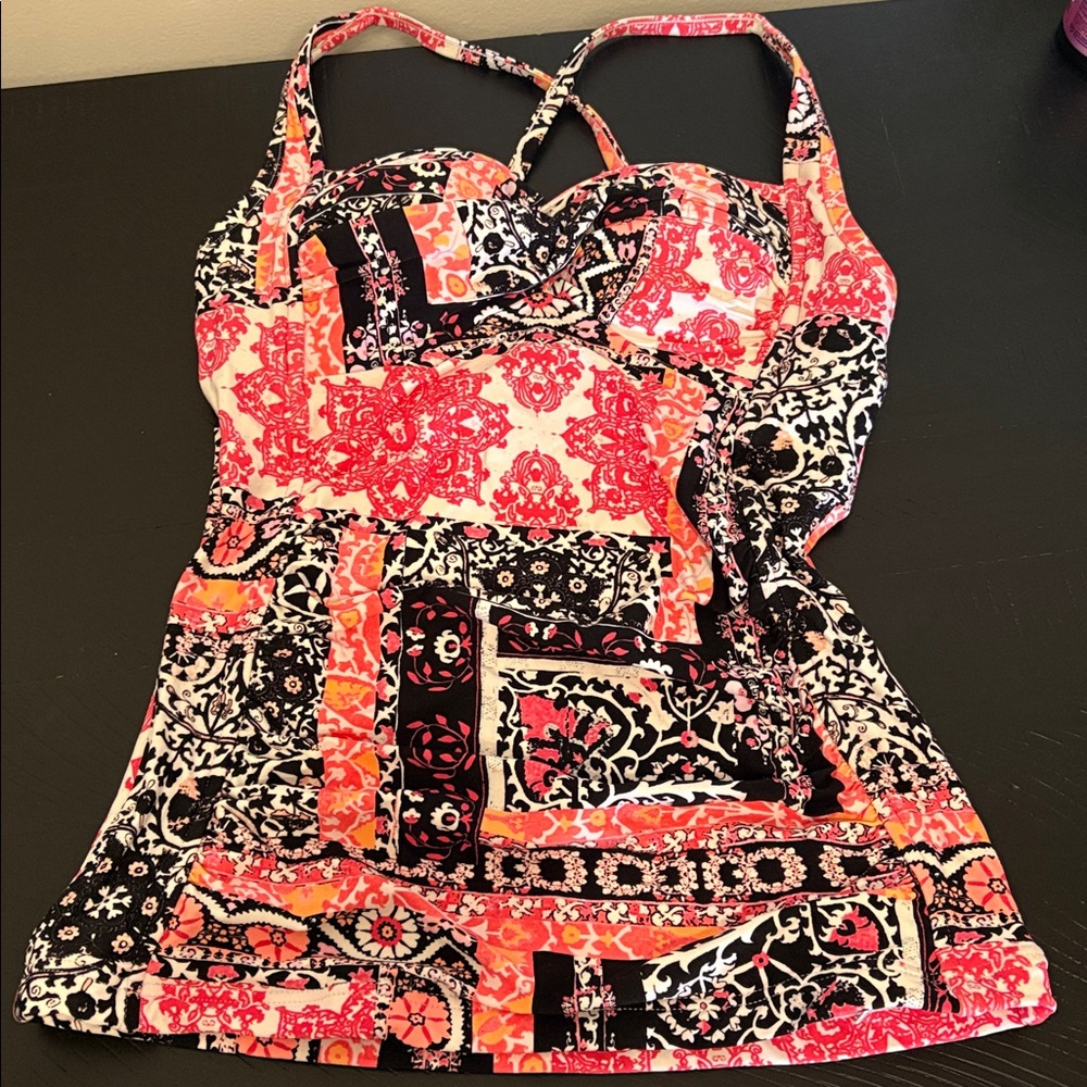 NWT Seafolly Tropical Tankini Top Size US 4